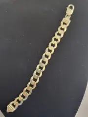 925 sterling silver Cuban Link GP fine jewelry heavy bracelets