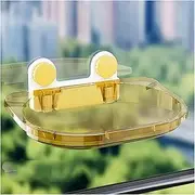 Premium Cat Hammock - Suction Cup Window Bed for Cats - Nail-Free Cat Scratch Bed - Perfect for Sunbathing and Climbing(Yellow)