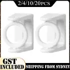 2/4/10/20PCS Self Adhesive Curtain Rod Bracket ABS Wall Hooks 360° Rotating Ring