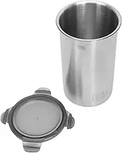 1400ML Stainless Steel Coffee Bean, Grain, Candy Food Storage Container, Transparent Window, Sealed Lid, Large Capacity for Kitchen Pantry Organization with Pour Spout