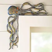 Octopus Resin Ornament - Handcrafted Reclaimed Resin Door Crawler,It Perfectly Matches Your Patio Or Living Room Table