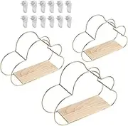 Floating Wall Shelf | Floating Wall Shelf Organizer | Modern 3 Piece Storage Organizer, Home Decor for Living Room Bathroom Nursery Organization