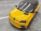 OTTO 1/18 scale RENAULT 5 E-TECH Resin Diecast Model Car Yellow Hobby Display