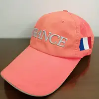 在飛比找蝦皮購物優惠-France 法國隊 螢光橘慢跑帽 鴨舌帽