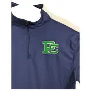 Pine Creek High School Warm Up Sweatshirt Navy Blue Green 1/4 Zip Top Medium
