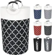L Laundry Basket Laundry Hamper Bag Washing Bin Clothes Bag Collapsible - Handle