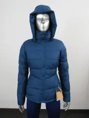 NWT Womens The North Face TNF Metropolis Hooded 550-Down Warm Jacket - Blue