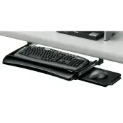 NEW Fellowes Keyboard Underdesk Drawer Office Steel Black Mouse Tray Ergonomic
