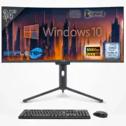 Aio All IN One I5 34 " Curved FHD Windows 10 4gb 240gb Gaming Computer Editing