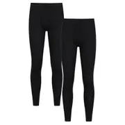 Mountain Warehouse Mens Merino Wool Base Layer Bottoms (Pack of 2)
