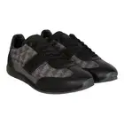 Mens Lacoste Angular JQ 123 Textile Sneaker - Black/Gray, Size 12M US