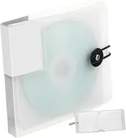 Luxshiny Capacity CD Storage Bag Compact DVD Organizer with Hanging Rope Disc Case for Travel Protects and Scratches for Home and Outdoor Use