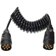 7 Pin 2.4m Truck Light Connector Extension Cable Trailer Power Cord Socket