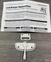Andersen Lock/Keeper 200 Series Tilt Wash Double Hung white 0873305 also Gliding