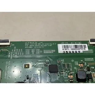 美國西屋HTV-43FHD710 WESTINGHOUSE 對應用 邏輯板 拆機良品 畫面模糊 反白 黑屏 油畫 對策