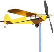 Outdoor Garden Spinners - Metal Art, Wind Vane Sculpture, Airplane Decor Piece | Rotating Colorful Hanging Weather Figure, 3 D Motion Display Used During Home Parties Housewarming
