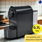 Dolphy Black Automatic Coffee Machine Pod Nespresso Compatible 19 Bar 0.7L Tank