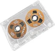 KGDSFG Double-Sided Color Housing Empty Tape Metal Mini Can Record 55 Minutes Empty Tape Blank Cassette Tape, Easy to Use Orange