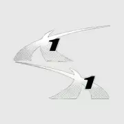 MasterCraft Boat Brand Decal Set 7501398 | X1 Glacier White (Set of 2)