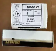 Leviton T5020-W White 20-Amp 125-Volt NEMA 5-20R Single Tamper Receptacle Spec