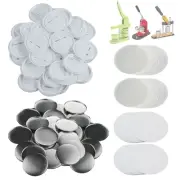 200 Sets 58Mm/2.25 Inch Button Maker Supplies, Pin Back Button Parts for Button
