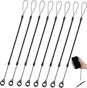 COMNESTBI 8Pcs Stylus Pen Lanyard Strap Lost Spring Rope for Secure Pen Attachment and Versatile Design for Professionals and Students Ring