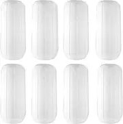 Toiletry Sleeves Leak Proof, 8Pcs 2023 New Silicone Elastic Sleeves for Leak Proofing Travel,Travel Bottles Covers Accessories (8Pcs White)