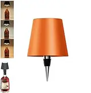 Pridola Wireless Bottle Lamp,3 Color Stepless Dimming Pridola Bottle Lamp, Wireless Charging Lamp, Rechargeable Touch Lamp, Outdoor Rechargeable Table Lamp, Bar Lamp (Orange-Tricolor Light)