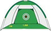 Golf Training Accessories 2M Golf Practice Hitting Net with Target and Carry Bag,Golf Chipping Nets for Backyard Driving Golf Practice Net