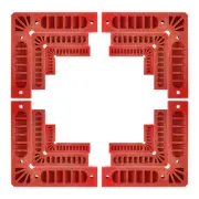 12pcs Positioning Squares Set 80/100/150mm 90 Degree Right Angle Clamps, Red