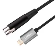 USB Male to XLR Female Microphone USB MIC Link Cable Cord Adapter Converter