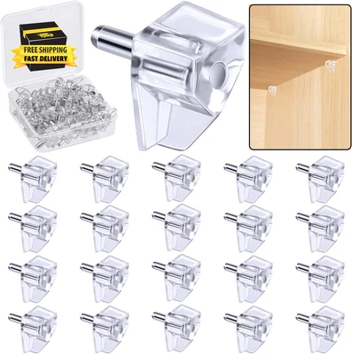 3 Millimeters or 1/8 Inch Shelf Support Peg，Support Cabinet Shelf Pins，Clear Pla