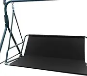 Outdoor Swing Seat Protection Cover 600D Thickened Oxford Swing Seat Cover Waterproof Swing Cushion Covers for Outdoor Patio Garden Yard(Black,144cm x 45cm x55cm)