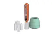 Electric Brush Cleaning Dryer Set Makeup Brush Cleaner Toolkit Orange