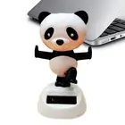Solar-Powered Dancing Panda Bobble Head Solar Dancing Toy Car Dashboard Decor