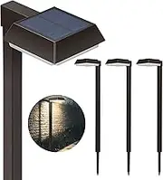 Solar Pathway Lights Super Bright 300 lumens with 2-in-1 Warm White and Daylight Modes, Solar Lights for Outdoor Path or Sidewalk (4 Pack)