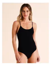 [Soho] Seamless Bodysuit in Black