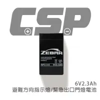 在飛比找momo購物網優惠-【CSP】NP2.3-6 鉛酸電池 6V2.3Ah(避難方向