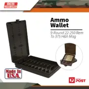 Mtm Rifle Ammo Wallet 9-round 22-250 Rem - 375 H&h Mag Ammunition Box W-9-lm-70