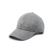 [Brunello Cucinelli] Brunello Cucinelli Logo-embroidered Mélange Cap L GREY