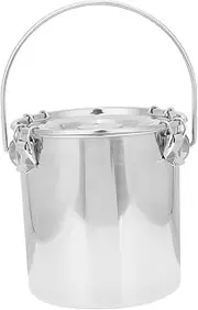 NOLITOY Stainless Steel Airtight Bucket Portable Fire Extinguisher Storage for Kitchen Camping Use Design Lightweight Space Saving for