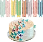 450Pcs Edible Cake Butterflies Colorful Cupcake Topper Butterflies Easy to Use Edible Butterflies Cake Decorations Wafer Paper Cake Topper 3D Butterfly Cupcake Topper for Cakes Parties