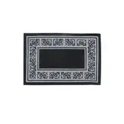 Newton Rubber Backed Non Slip Bath Mat 40 x 60cm Black