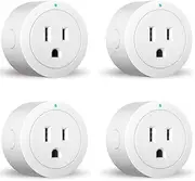 ExIoTy Smart Plug, Works with Alexa, Simple Setup with One Voice Command, Remote Control, Timer & Schedule & Group Controller, Bluetooth Mesh Outlet, Alexa Echo Required, ETL & FCC Certified (4 Pack)