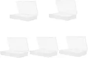 5pcs Box Cheese Crisper Can Organizer for Fridge Pp Transparent Refrigerator Cheese