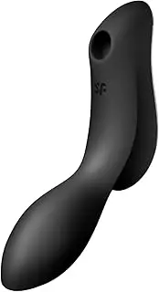 Satisfyer Curvy Trinity 2 Stimulator Vibrator, Black