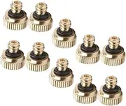 Totority 10Pcs Low Pressure Misting Nozzle Outdoor Atomizing Sprayer for Garden Hose Fine Mist Irrigation System Durable Cooling