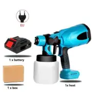 High Pressure Cordless Paint Sprayer Electric Airless HVLP Spray Gun + Battery