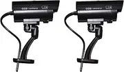 Dummy Fake Security CCTV Camera with Flashing Red LED Light for Home Security