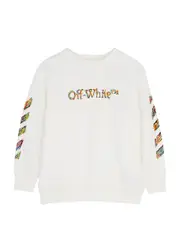 Off-white Kids Diag Logo Cotton Sweatshirt (4-10 Years) - 08YR (8 Years) 08YR (8 years)